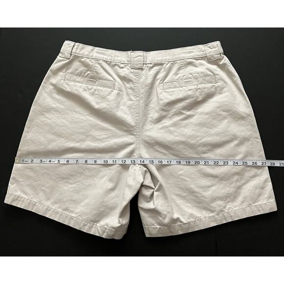 Mens Savane Canvas Cargo Shorts Sporty Flat Front 6 Pockets Light Khaki 40 - Picture 6 of 9